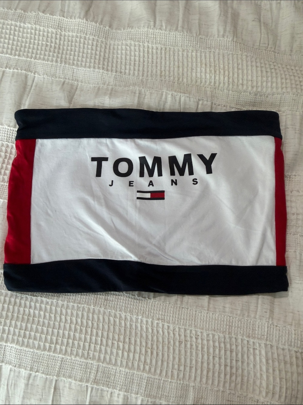 Tommy Hilfiger Women Colorblock Tube Top - White/Red/Black